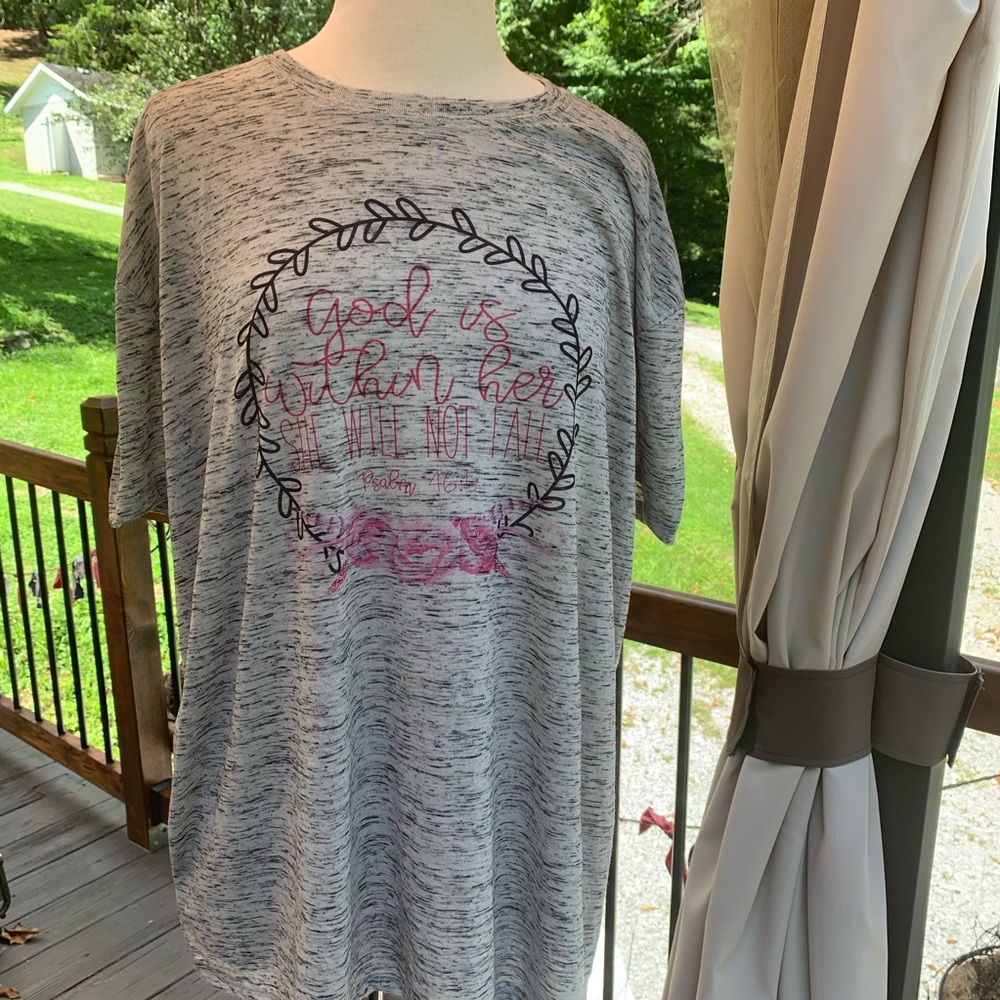 💕 psalm 46:5 2XL shirt 💕
